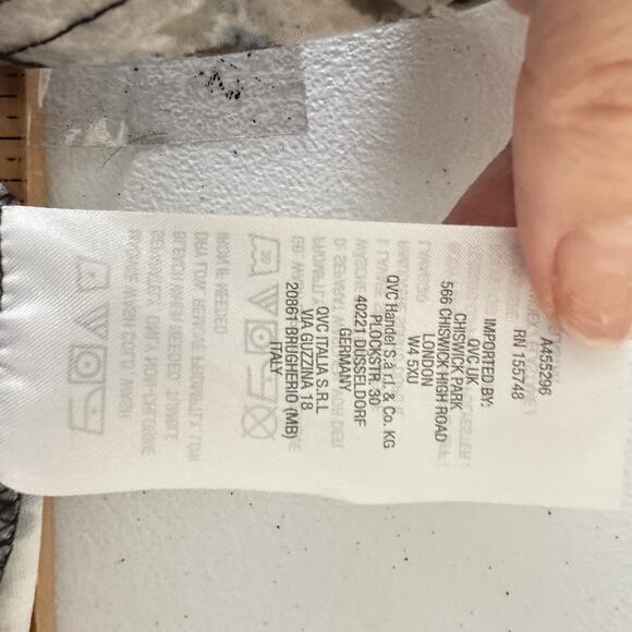 Attitudes by Renee Como Jersey Elbow Sleeve Maxi Dress 1X Petite Artsy Office - Picture 7 of 9